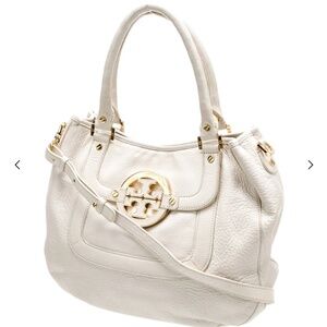 CREAM WITH GOLD ACCENTS TORY BURCH BAG